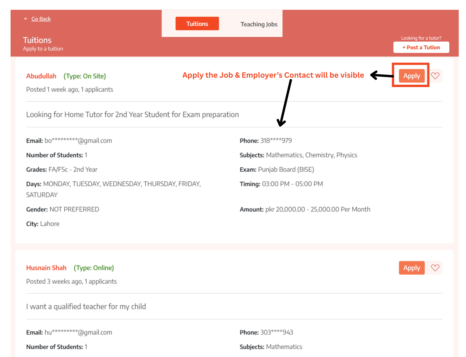 Job Applications